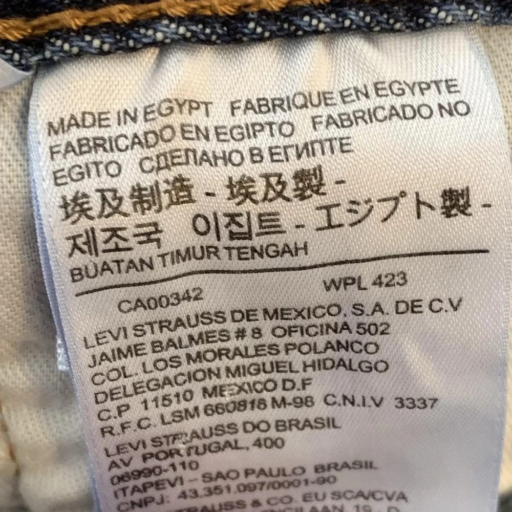 Levis 501 Jeans Mens 38x34 Blue Medium Wash Straight Leg Button‎ Fly Denim Pants